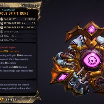 [MODDED] L40 WARD (ADAPTIVE) - 2.168.757 CAPACITY - 3.2S RECHARGE DELAY - 98.380 RECHARGE RATE - ENCHANTED LUCK - INSANE!