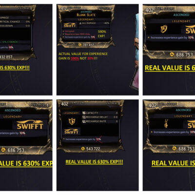 LVL1 EXP LEVELING BUNDLE (SPELL + WARD + ARMOR + 2xRINGS + AMULET) - TOTAL 3740% EXP GAIN - BEST IN GAME!