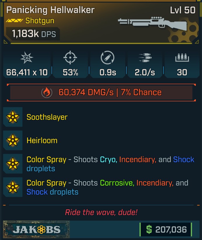 Borderlands 4 Hellwalker L50 Modded Legendary Shotgun