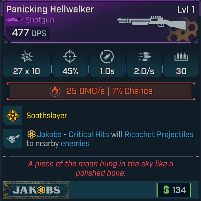 BL4 Hellwalker L1 Modded Legendary Shotgun