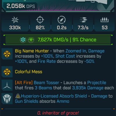 BL4 Kaleidosplode L60 modded 2,058K DPS Pearlescent Shotgun with Beam Tosser and elemental damage