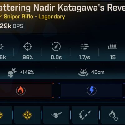 BL4 Katagawa’s Revenge L50 Modded Sniper Rifle Secondary View