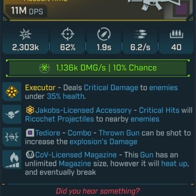 BL4 Murmur L50 Modded Halloween Exclusive Assault Rifle