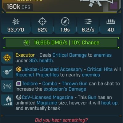 BL4 Murmur L1 Modded Halloween Exclusive Assault Rifle