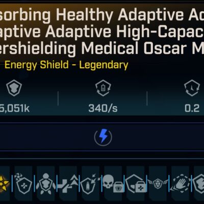 BL4 Shield L50 Modded Legendary Energy Shield 5,051K Capacity