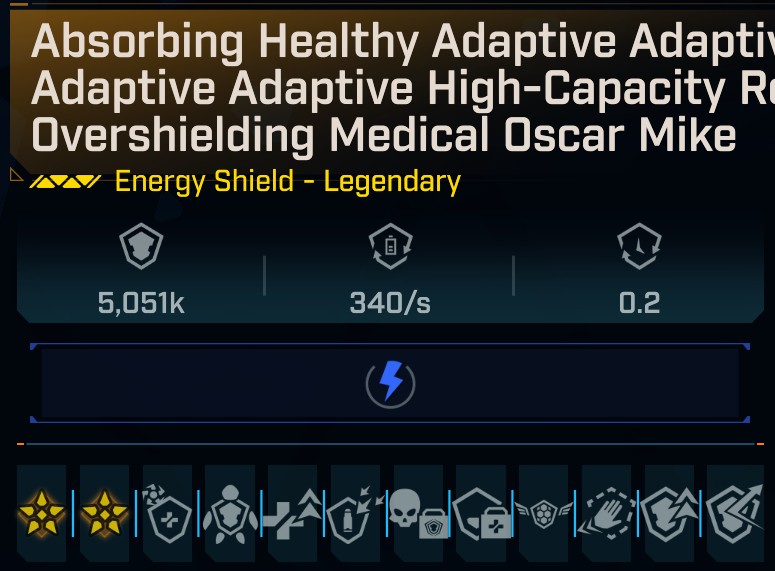 BL4 Shield L50 Modded Legendary Energy Shield 5,051K Capacity