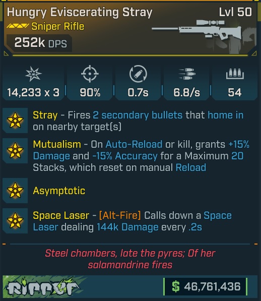 BL4 Stray L50 Modded Legendary Sniper Rifle