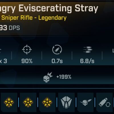 BL4 Stray L1 Modded Sniper Rifle Secondary View