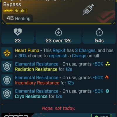 BL4 Triple Bypass L1 Modded Legendary Repkit
