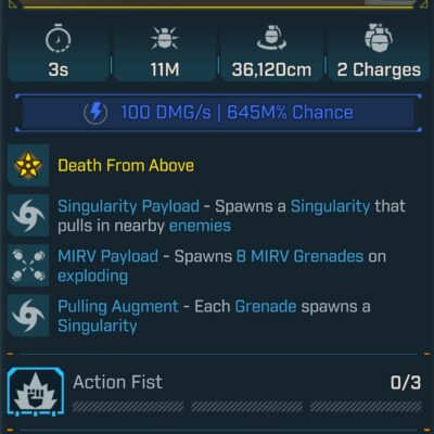 BL4 UAV L50 Modded Legendary Grenade Ordnance