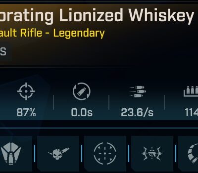 BL4 Whiskey Foxtrot L50 Modded Assault Rifle Secondary View