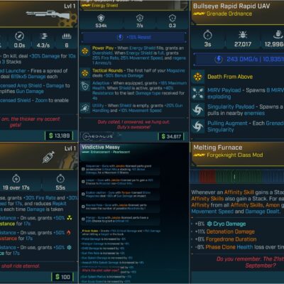 BL4 Forgeknight Leveling Pack L1 [Modded] – Amon Class Bundle