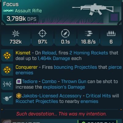 BL4 Divided Focus L60 modded pearlescent assault rifle