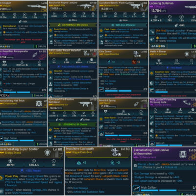 GUNBOY C4SH God Roll Build with 15 Level 60 items